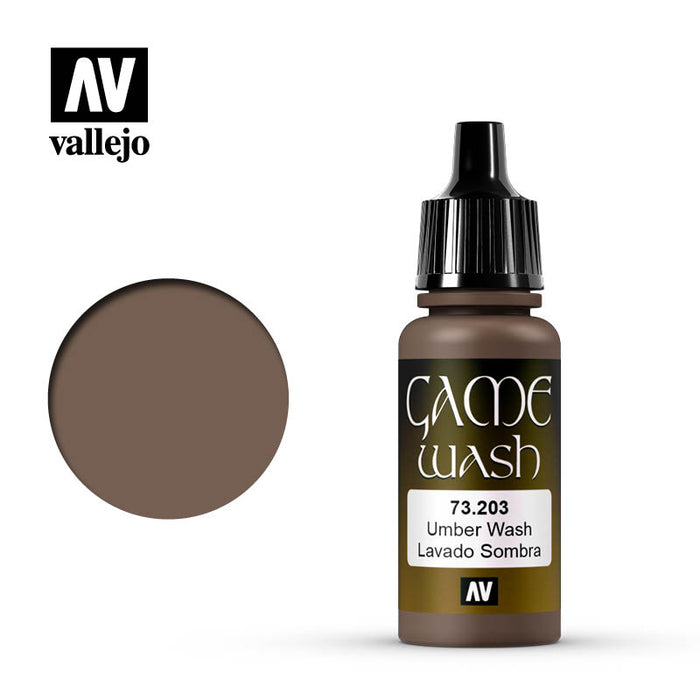 Vallejo Game Color Umber Wash (73.203) (17ml)-Paint and Ink-LITKO Game Accessories