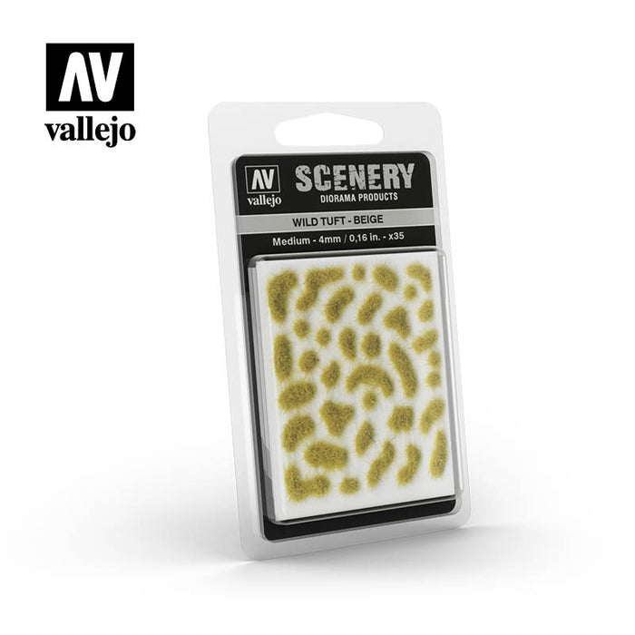 Vallejo Wild Tuft, Beige, Medium (5mm / 0.20 in)-Flock and Basing Materials-LITKO Game Accessories