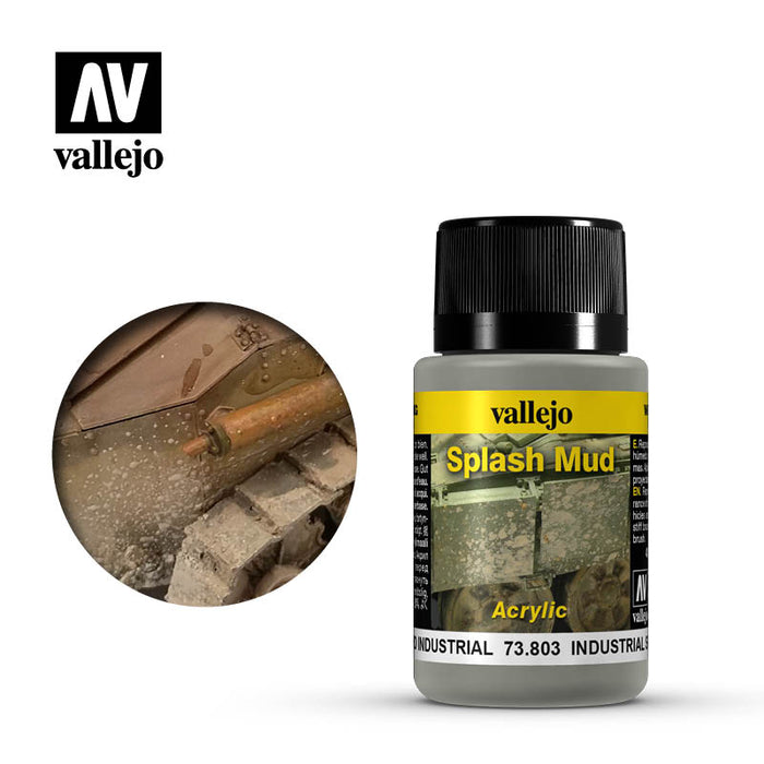 Vallejo Weathering Effects Industrial Splash Mud (73.803) (40ml)-Paint and Ink-LITKO Game Accessories