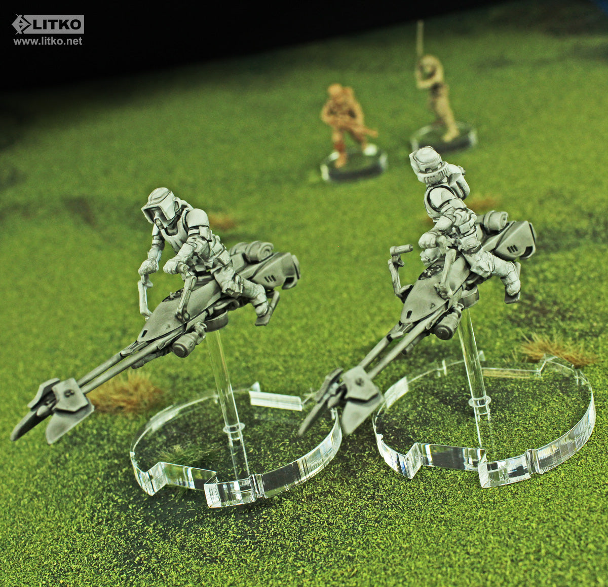 Litko New LITKO -Thick- Flight Bases Compatible with the SW: Legion System ...