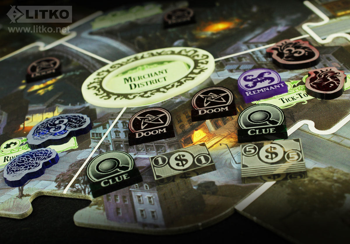LITKO Upgrades compatible with the Arkham Horrow 3rd Edition Board Game