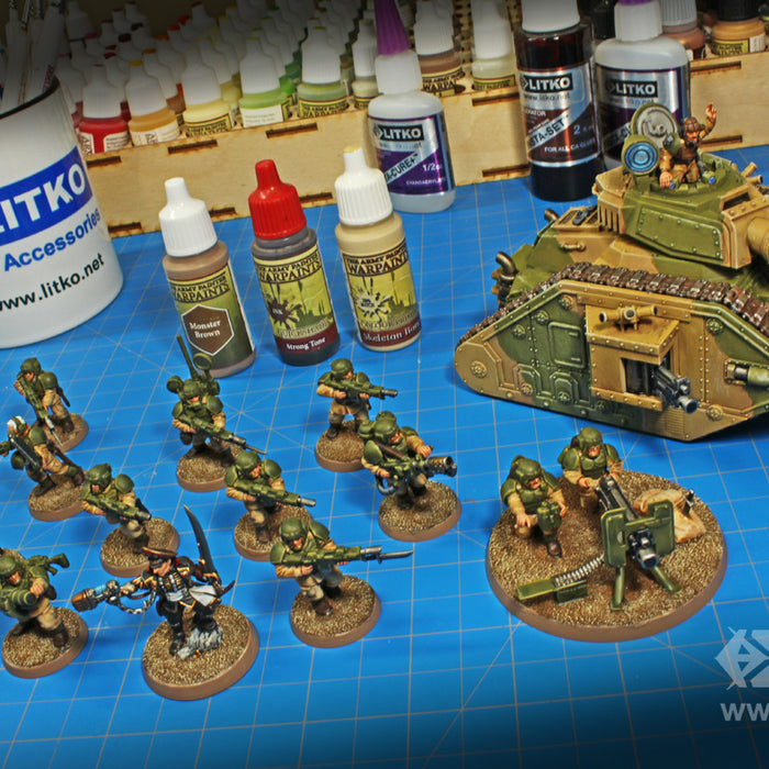 Prepping, Painting, and Finishing our 'Start Collecting!' set of Cadian Imperial Guard Miniatures