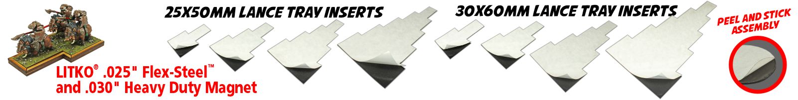 Flexible Steel Inserts for Lance Trays