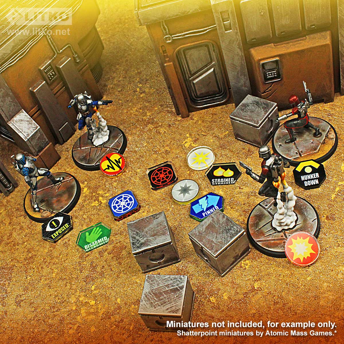 Shatterpoint Token Storage Token Upgrades Compatible with Star Wars: Shatterpoint — LITKO Game ...