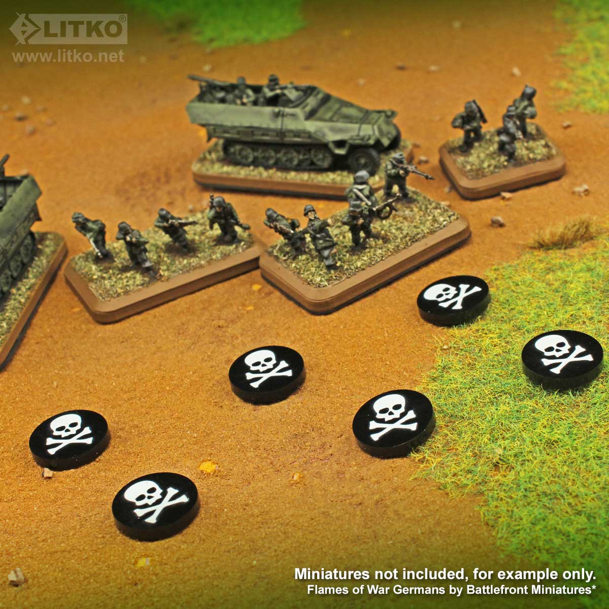 Litko Skull & Crossbones Tokens ☠️ — LITKO Game Accessories