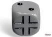 Germany War Dice Opaque Dark Grey/black 16mm d6 Dice Block (12 dice)-Dice-LITKO Game Accessories