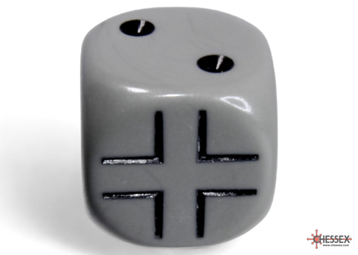 Germany War Dice Opaque Dark Grey/black 16mm d6 Dice Block (12 dice)-Dice-LITKO Game Accessories