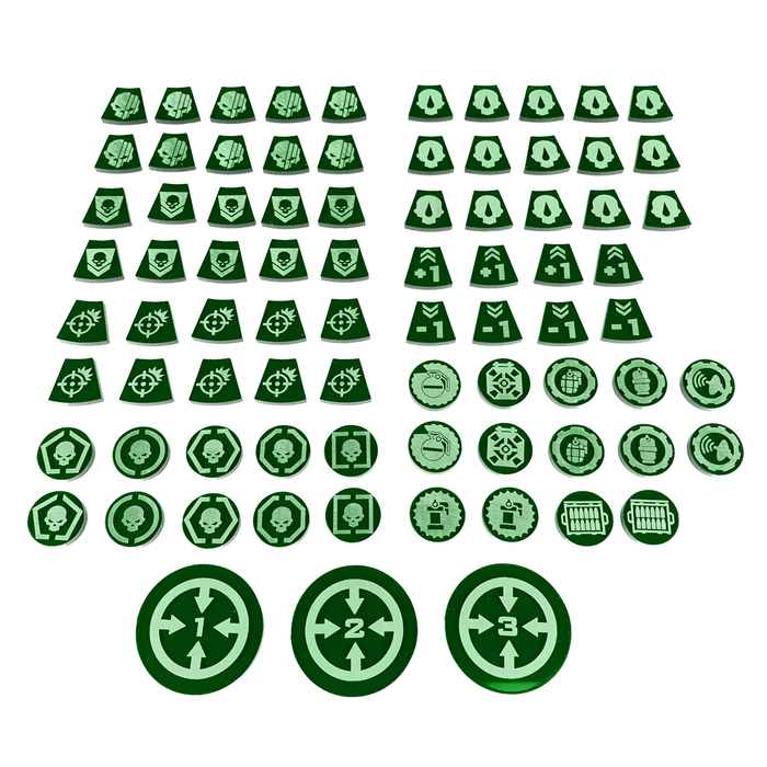 LITKO Single Player Token Set Compatible With Warhammer: Kill Team 3rd Edition (80) (NEW! Multiple Colors on One Listing)