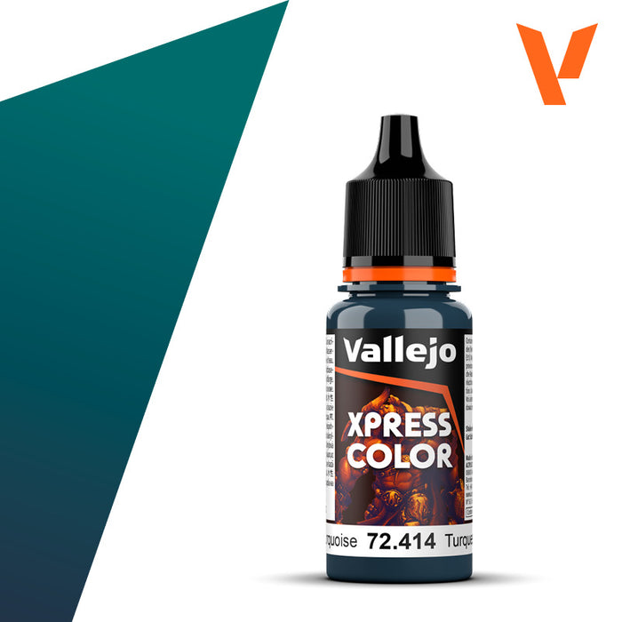 Vallejo Xpress Color | Caribbean Turquoise Xpress Color | 18ml | 72.414-Paint and Ink-LITKO Game Accessories