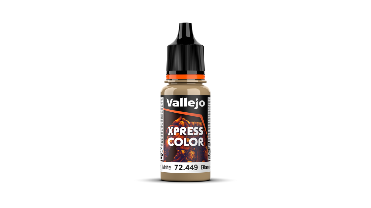 Vallejo Xpress Color | Mummy White | 18ml | 72.449-Flock and Basing Materials-LITKO Game Accessories