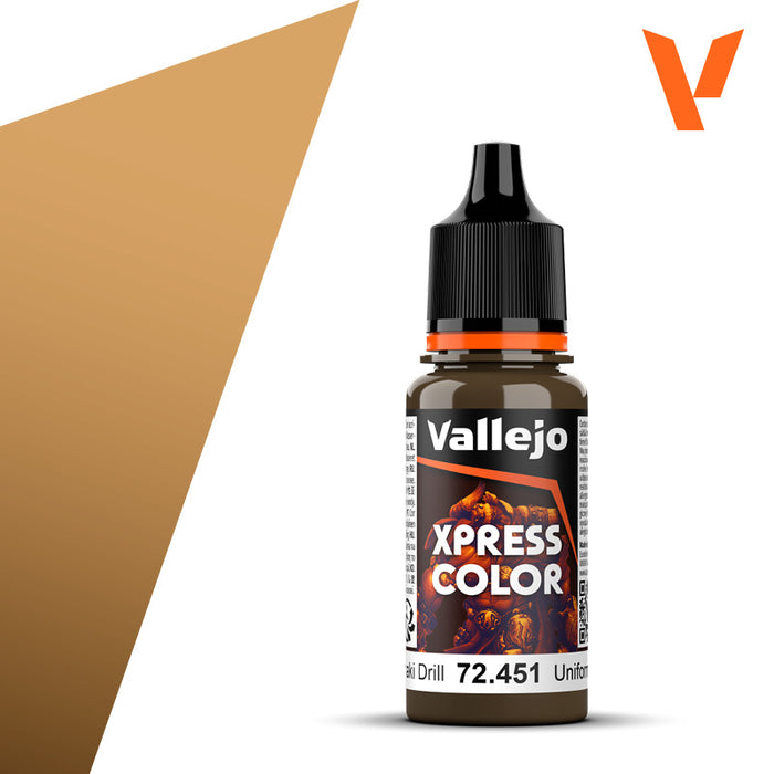 Vallejo Xpress Color | Khaki Drill | 18ml | 72.451-Flock and Basing Materials-LITKO Game Accessories