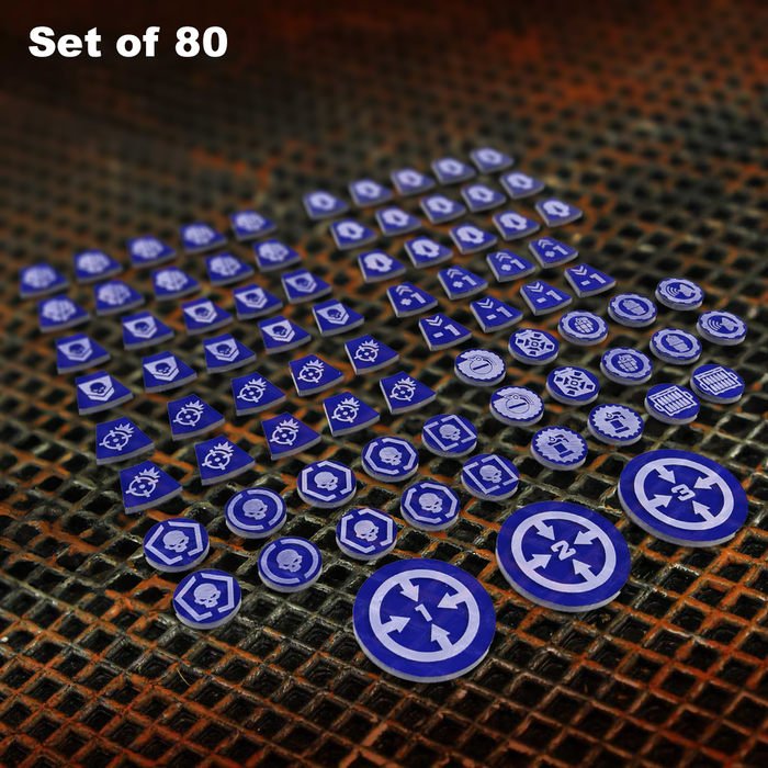 LITKO Single Player Token Set Compatible With Warhammer: Kill Team 3rd Edition (80) (NEW! Multiple Colors on One Listing)