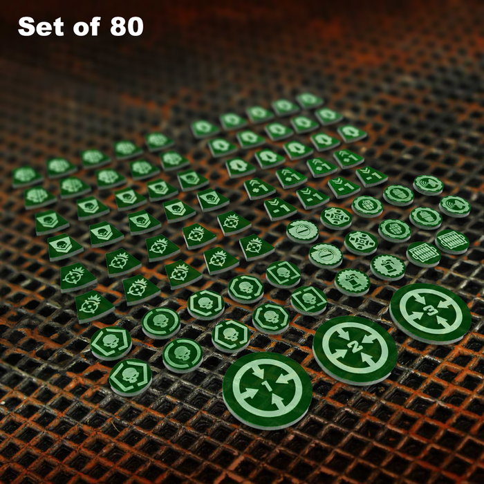 LITKO Single Player Token Set Compatible With Warhammer: Kill Team 3rd Edition (80) (NEW! Multiple Colors on One Listing)