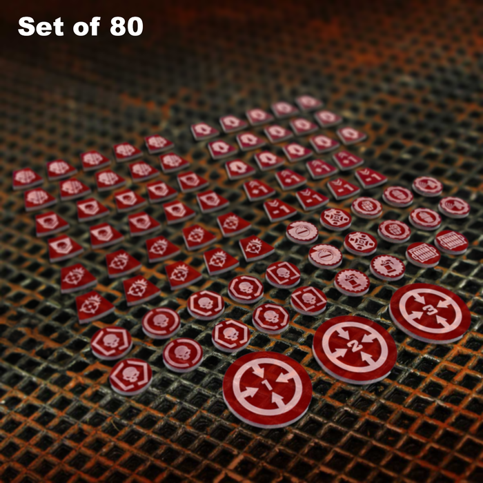 LITKO Single Player Token Set Compatible With Warhammer: Kill Team 3rd Edition (80) (NEW! Multiple Colors on One Listing)