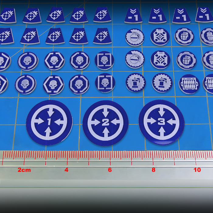 LITKO Single Player Token Set Compatible With Warhammer: Kill Team 3rd Edition (80) (NEW! Multiple Colors on One Listing)