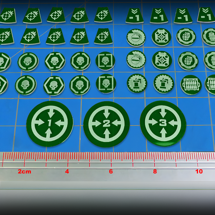 LITKO Single Player Token Set Compatible With Warhammer: Kill Team 3rd Edition (80) (NEW! Multiple Colors on One Listing)