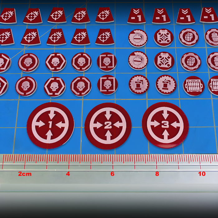 LITKO Single Player Token Set Compatible With Warhammer: Kill Team 3rd Edition (80) (NEW! Multiple Colors on One Listing)