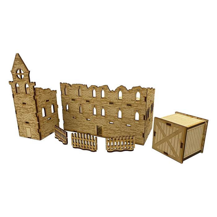 LITKO Wargaming Terrain Set - Ruined Structures
