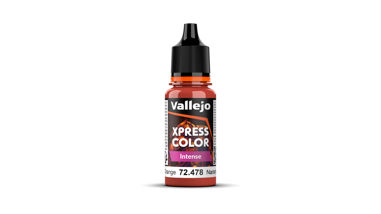 Vallejo Xpress Color Intense | Phoenix Orange | 18ml | 72.478-Flock and Basing Materials-LITKO Game Accessories