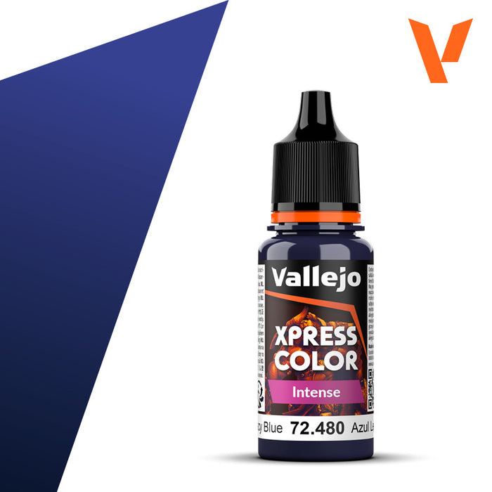 Vallejo Xpress Color Intense | Legacy Blue | 18ml | 72.480-Flock and Basing Materials-LITKO Game Accessories