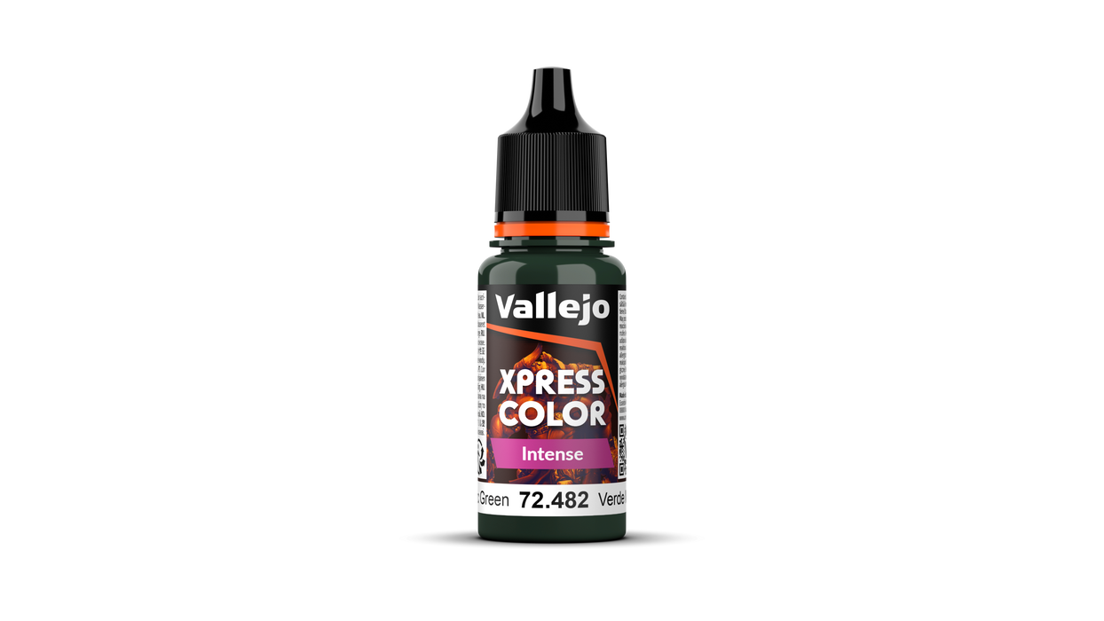 Vallejo Xpress Color Intense | Monastic Green | 18ml | 72.482-Flock and Basing Materials-LITKO Game Accessories