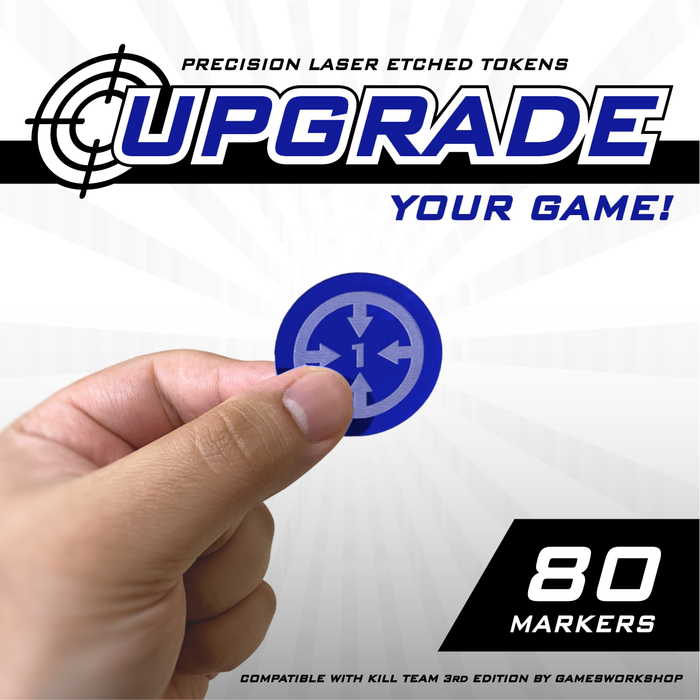 LITKO Single Player Token Set Compatible With Warhammer: Kill Team 3rd Edition (80) (NEW! Multiple Colors on One Listing)