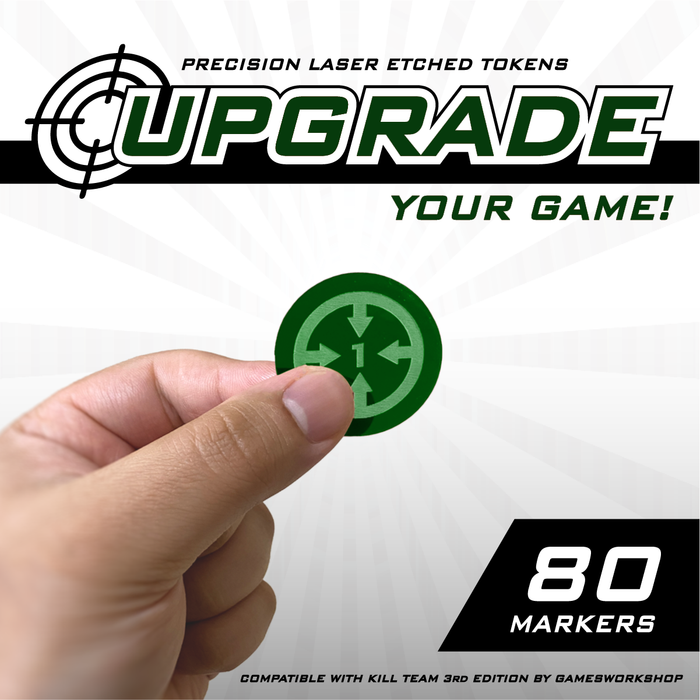 LITKO Single Player Token Set Compatible With Warhammer: Kill Team 3rd Edition (80) (NEW! Multiple Colors on One Listing)