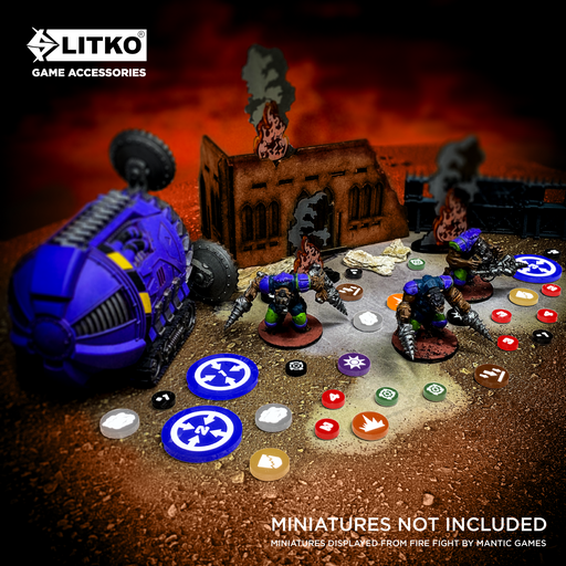LITKO Single Player Marker Set Compatible with Firefight-Tokens-LITKO Game Accessories