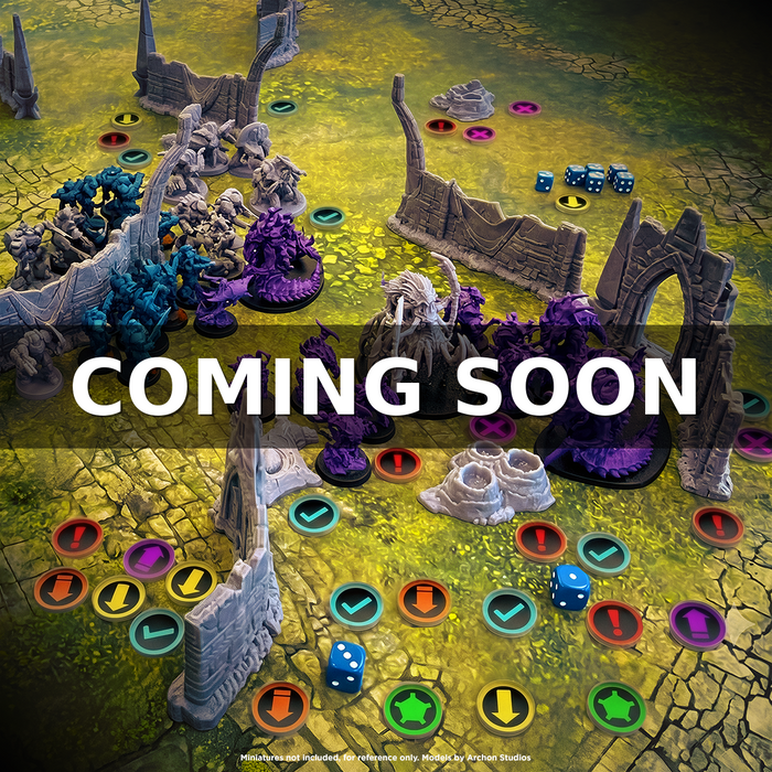 LITKO Space Skirmish Token Set Compatible with Starcraft TMG 1st Edition