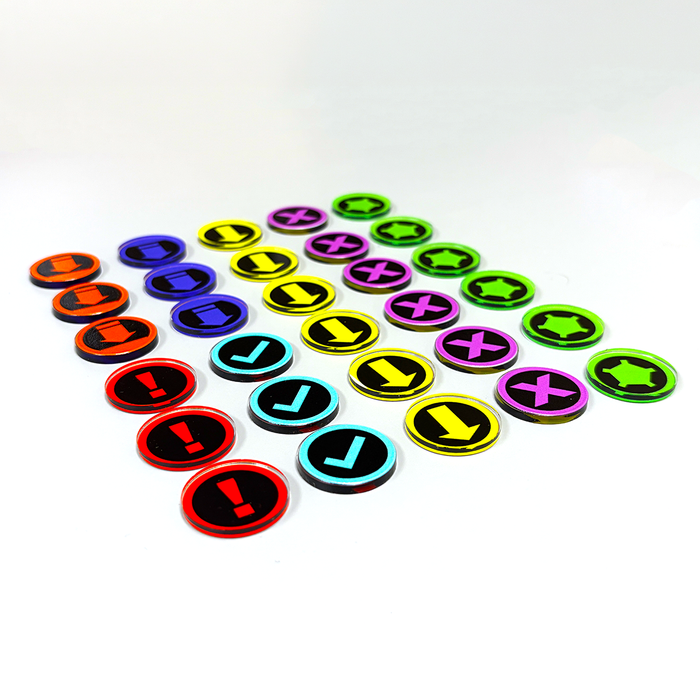LITKO Space Skirmish Token Set Compatible with Starcraft TMG 1st Edition