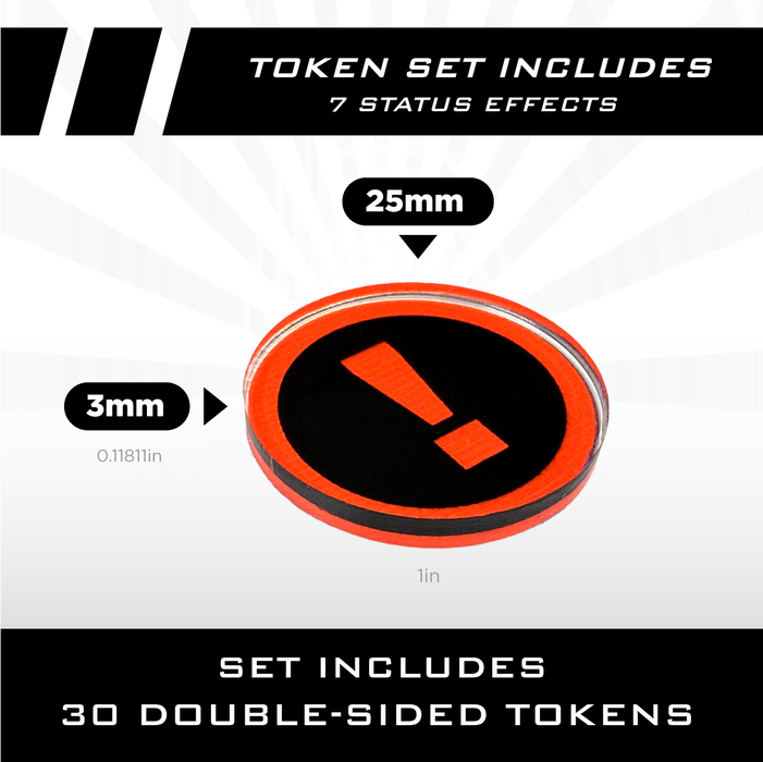 LITKO Space Skirmish Token Set Compatible with Starcraft TMG 1st Edition