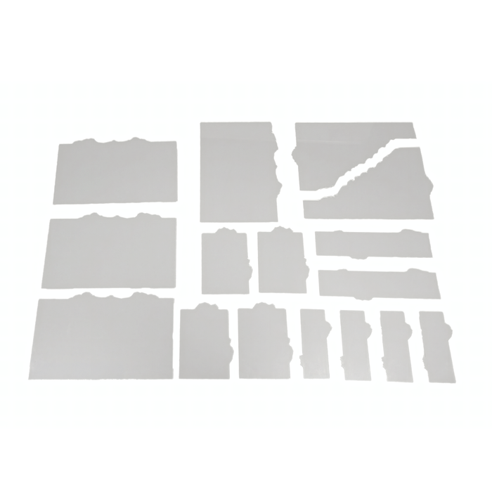 LITKO Terrain Footprint Set Compatible with Warhammer 40K 11th Edition - Clear Acrylic