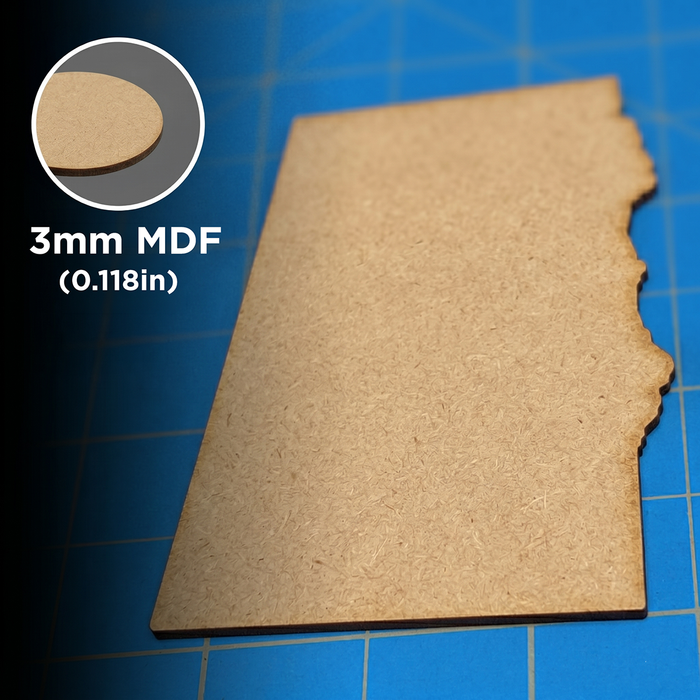 LITKO Terrain Footprint Set Compatible with Warhammer 40K 11th Edition - MDF