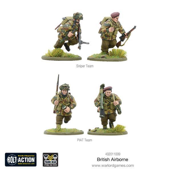 28mm Bolt Action | British Airborne | WWII Allied Paratroopers (30) (Plastic)-Miniatures-LITKO Game Accessories