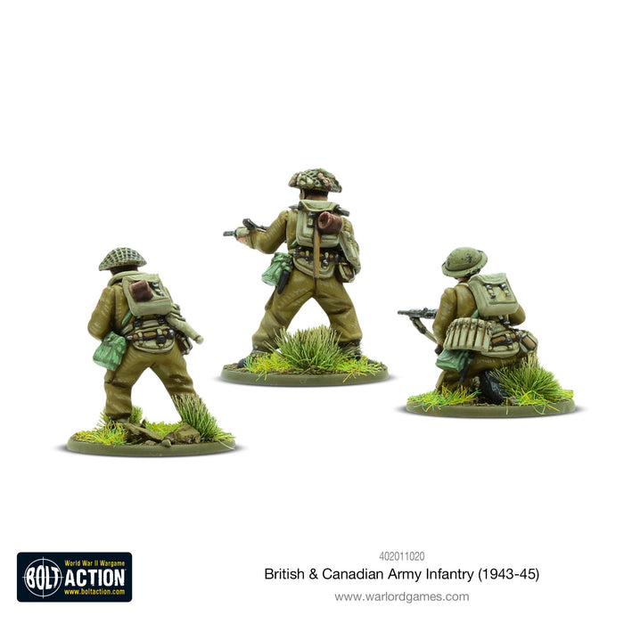 28mm Bolt Action | British & Canadian Army infantry (1943-45) | WWII Commonwealth Infantry (30) (Plastic)-Miniatures-LITKO Game Accessories