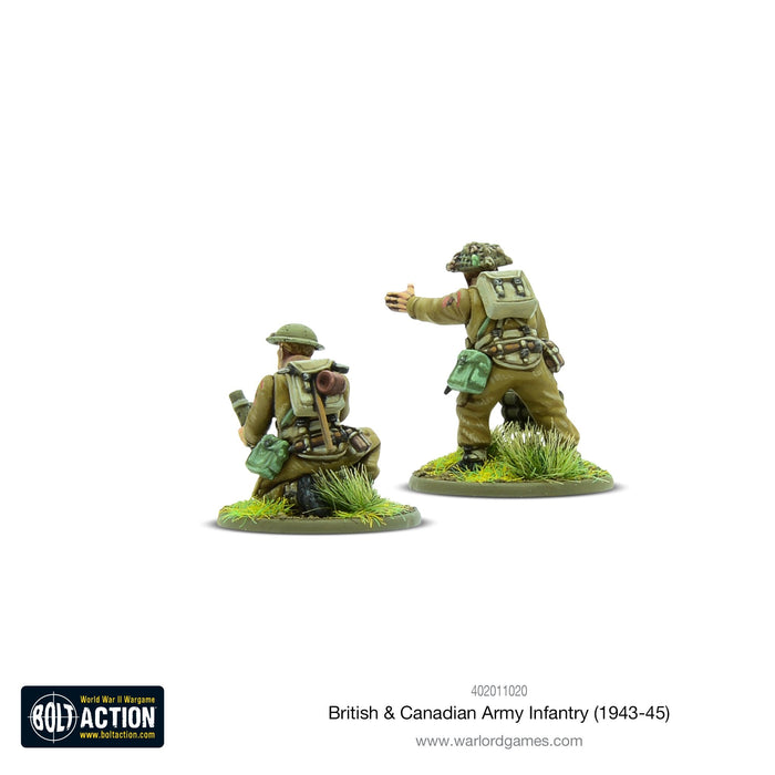 28mm Bolt Action | British & Canadian Army infantry (1943-45) | WWII Commonwealth Infantry (30) (Plastic)-Miniatures-LITKO Game Accessories