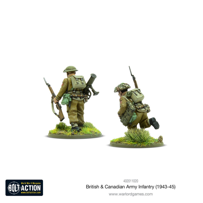 28mm Bolt Action | British & Canadian Army infantry (1943-45) | WWII Commonwealth Infantry (30) (Plastic)-Miniatures-LITKO Game Accessories