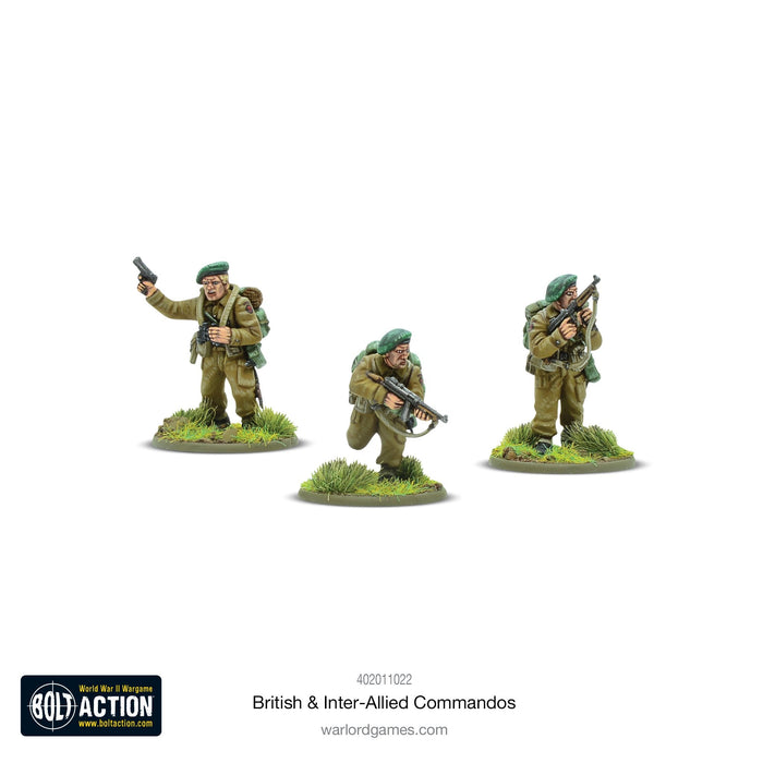 28mm Bolt Action | British & Inter-Allied Commandos | WWII Elite Light Infantry (30) (Plastic)-Miniatures-LITKO Game Accessories