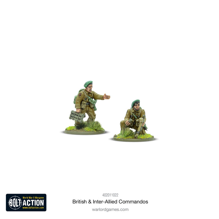 28mm Bolt Action | British & Inter-Allied Commandos | WWII Elite Light Infantry (30) (Plastic)-Miniatures-LITKO Game Accessories