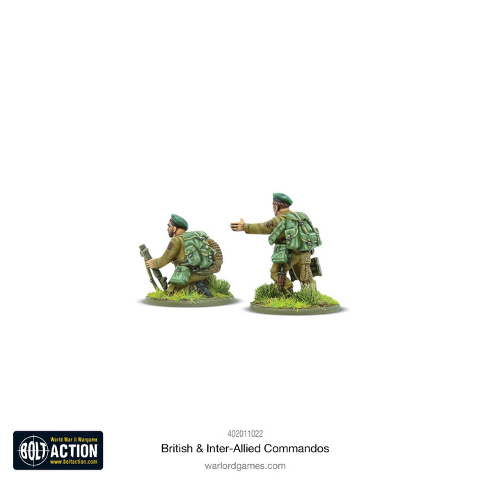 28mm Bolt Action | British & Inter-Allied Commandos | WWII Elite Light Infantry (30) (Plastic)-Miniatures-LITKO Game Accessories