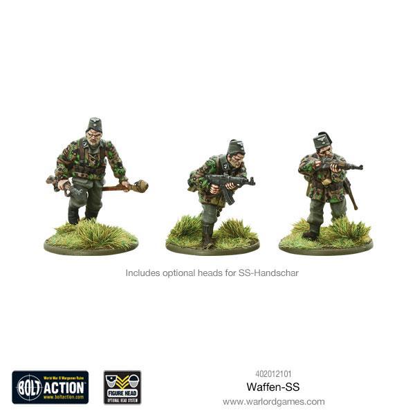 28mm Bolt Action | Waffen-SS WWII | German Grenadiers (30) (Plastic)-Miniatures-LITKO Game Accessories