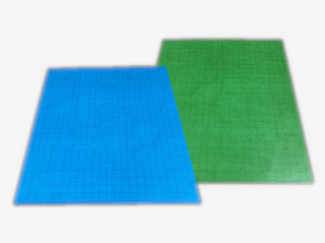 Chessex Battlemat™ 1" Reversible Blue-Green Squares (23 ½" x 26" Playing Surface)-Playing Mats and Mat Pens-LITKO Game Accessories
