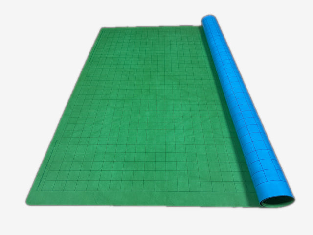 Chessex Megamat® 1" Reversible Blue-Green Squares (34½" x 48" Playing Surface)-Playing Mats and Mat Pens-LITKO Game Accessories