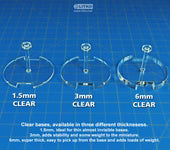 LITKO 120mm Circular Notched Tank HD Flight Stand Compatible with Star Wars: Legion (New! Multiple Base Thicknesses on One Page)