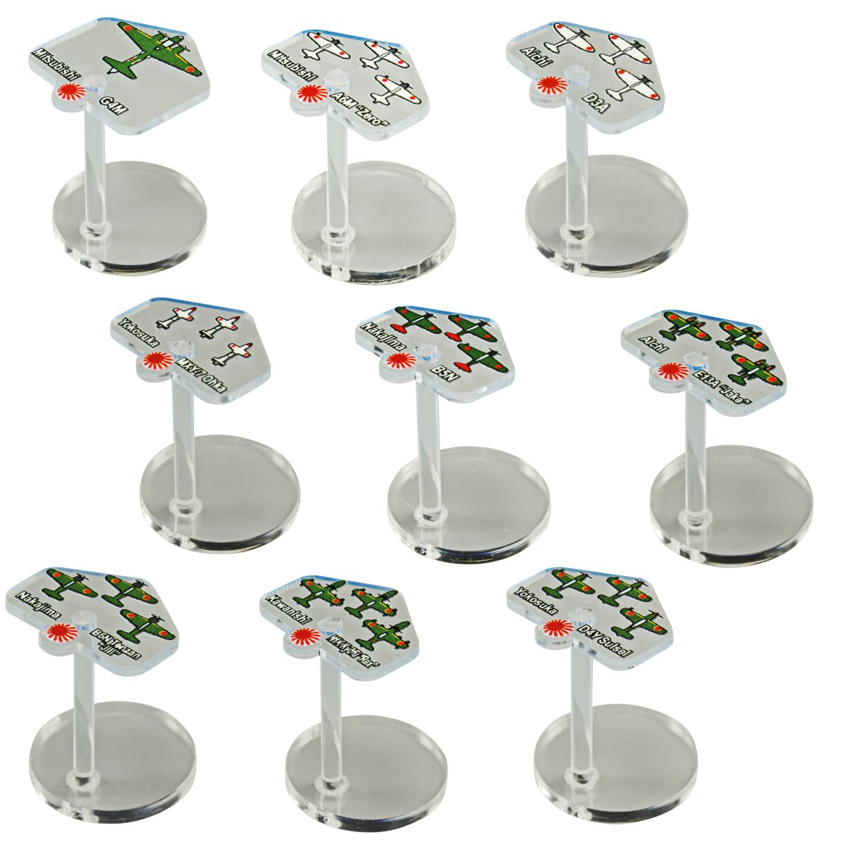 LITKO WWII Micro Air Stands | Japanese Pacific Set | Axis & Allies ...