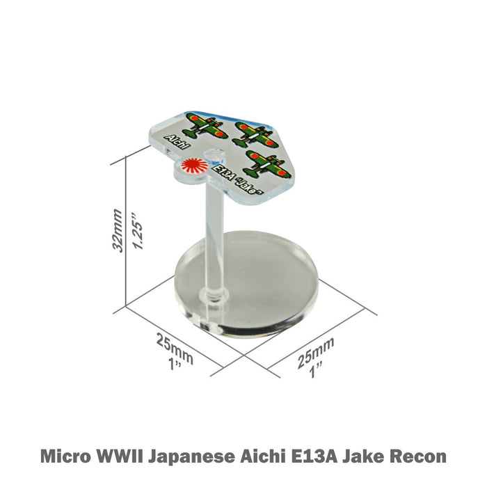 LITKO Premium Printed WWII Micro Air Stands, Japanese Aichi E13A "Jake" Recon (3)-General Gaming Accessory-LITKO Game Accessories