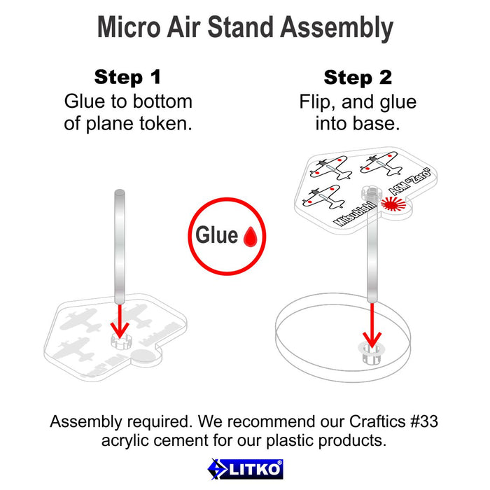 LITKO WWII Micro Air Stands, Japanese Yokosuka D4Y Suisei Dive Bombers (3)-General Gaming Accessory-LITKO Game Accessories