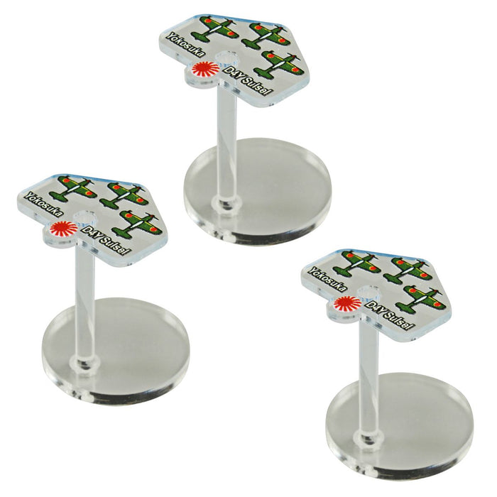 LITKO WWII Micro Air Stands, Japanese Yokosuka D4Y Suisei Dive Bombers (3)-General Gaming Accessory-LITKO Game Accessories