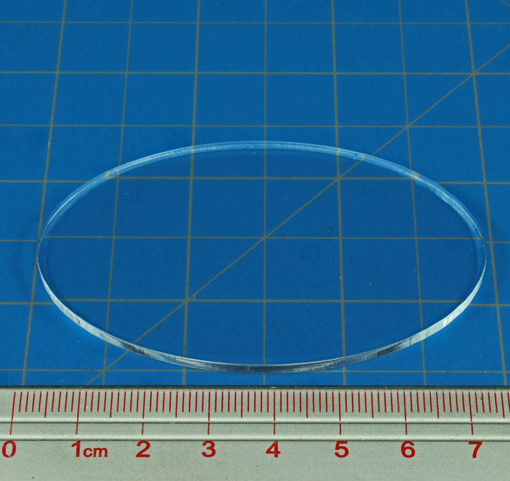 LITKO 46x75mm Oval Base Miniature Bases (3) (NEW! Multiple Materials on One Page!)