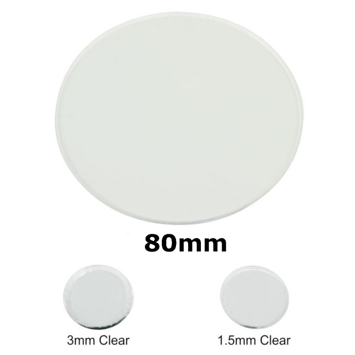 LITKO 80mm Round Miniature Bases (3) (NEW! Multiple Materials on One Page!)